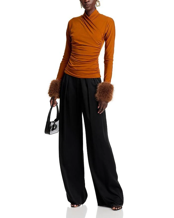 Adrienne Landau Faux Fur Cuff Top 2