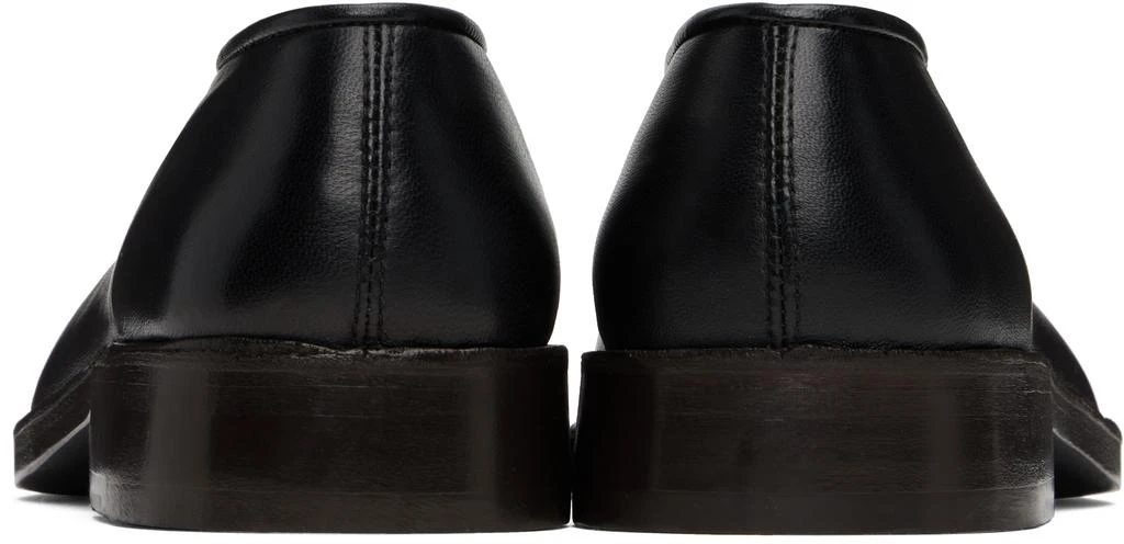 Lemaire Black Flat Piped Slippers 2