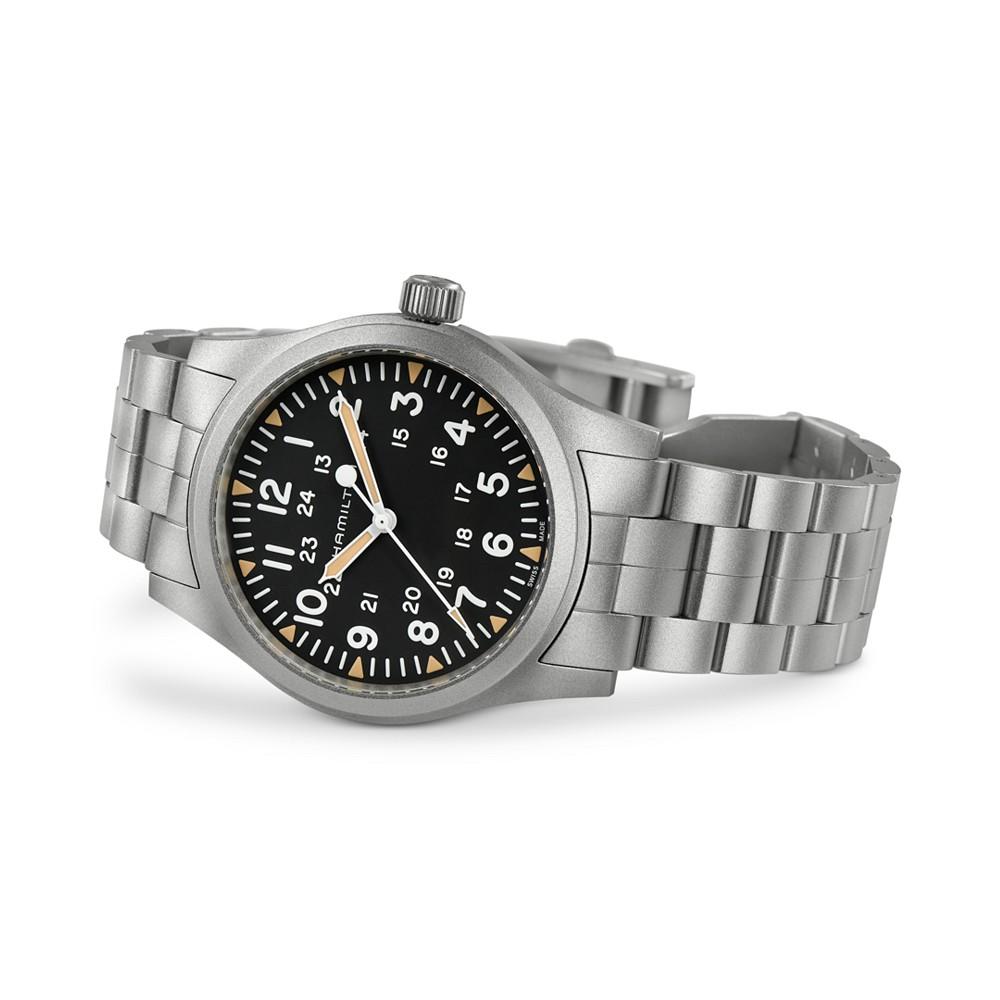 Hamilton Men's Swiss Khaki Field Stainless Steel Bracelet Watch 42mm