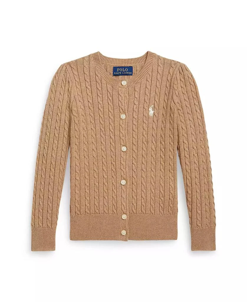 Ralph Lauren Little Girls Mini-Cable Cotton Cardigan Sweater