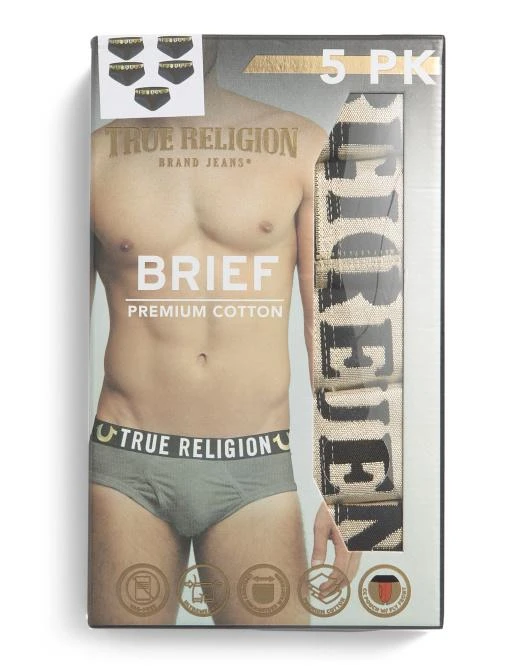 True Religion 5pk Cotton Briefs 3