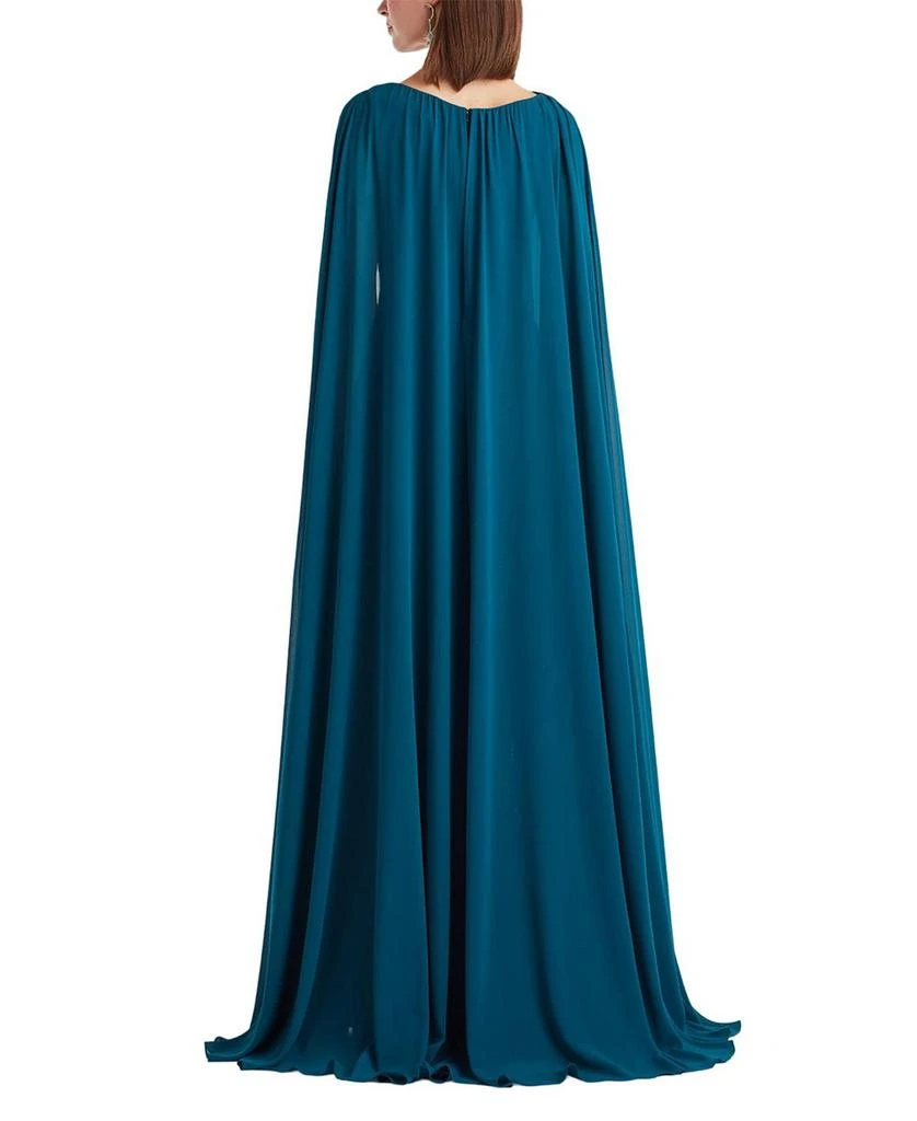 Tadashi Shoji Tullett Sequin Embroidered Cape Gown 3