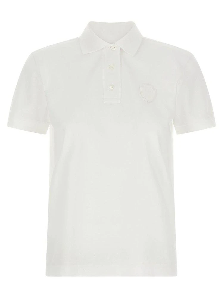 Brunello Cucinelli Brunello Cucinelli Appliqué Short Sleeved Polo Top