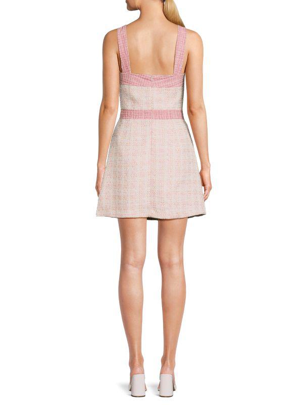 Lea & Viola Boucle Squareneck Mini Dress