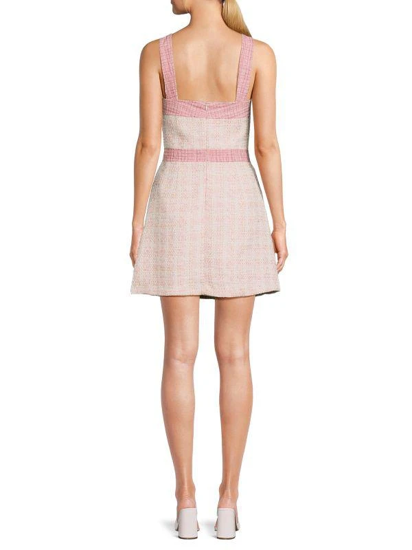 Lea & Viola Boucle Squareneck Mini Dress 2
