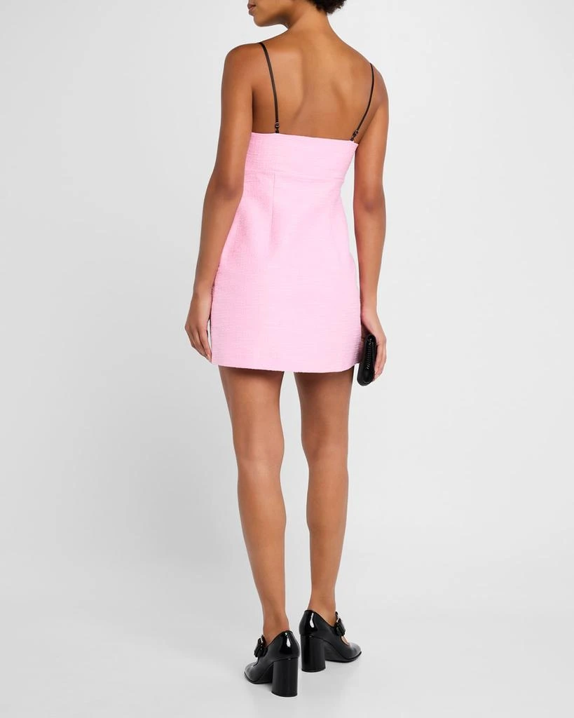 LOVESHACKFANCY Adelaide Tweed Bow Mini Dress 3