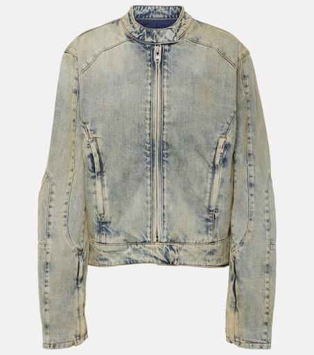 Entire Studios Moto cropped denim jacket - Jackets - Free
