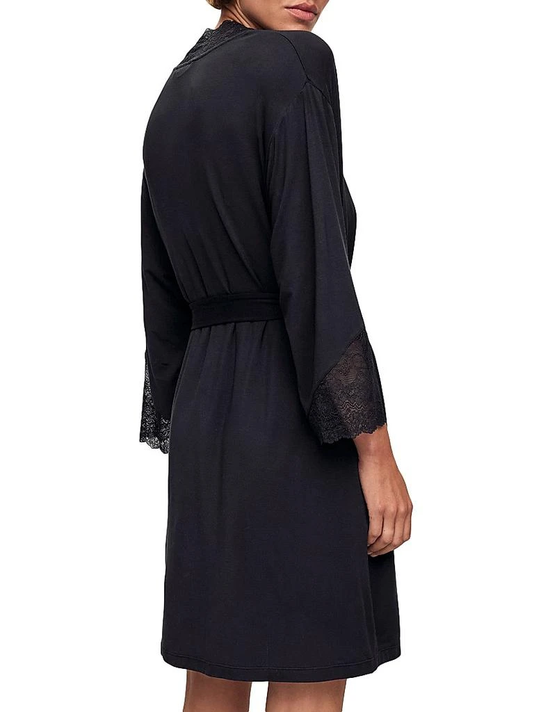 Eberjey ​Lace-Trimmed Jersey Kimono-Inspired Robe 3