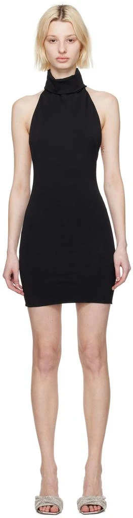 16arlington black dress 16arlington Drina Black Sequin Crepe Belted Mini Dress main image 0