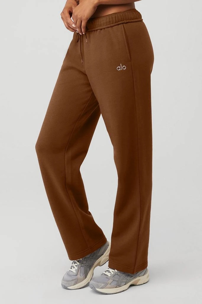Alo Accolade Straight Leg Sweatpant - Cinnamon Brown 3