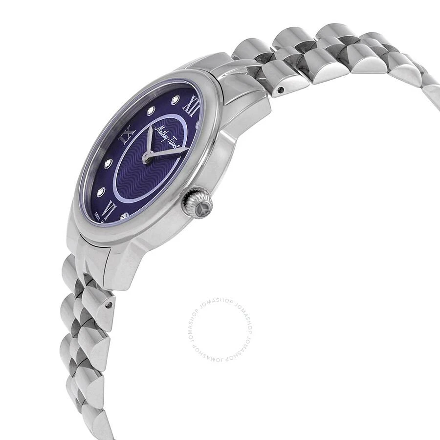 Mathey-Tissot Open Box - Mathey-Tissot Artemis Quartz Crystal Blue Dial Ladies Watch D1086ABU 2