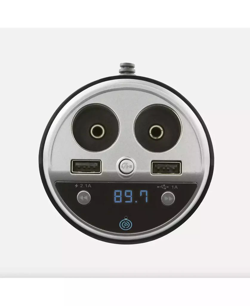 Car and Driver Cupholder Charging Station and Bluetooth FM Transmitter 3