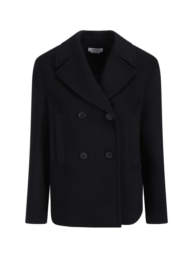 Alexander McQueen Double-Breasted Coat – On Sale Now with Up