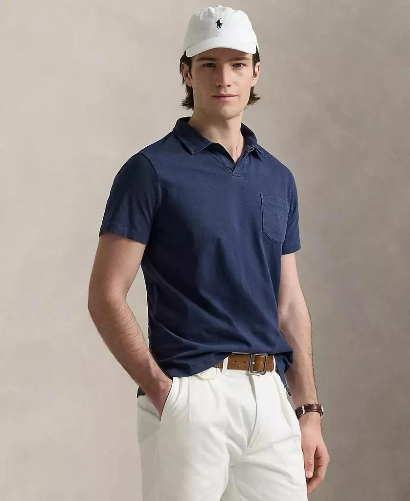 Ralph Lauren Men
s Standard Cotton-Linen Jersey Polo Shirt 1