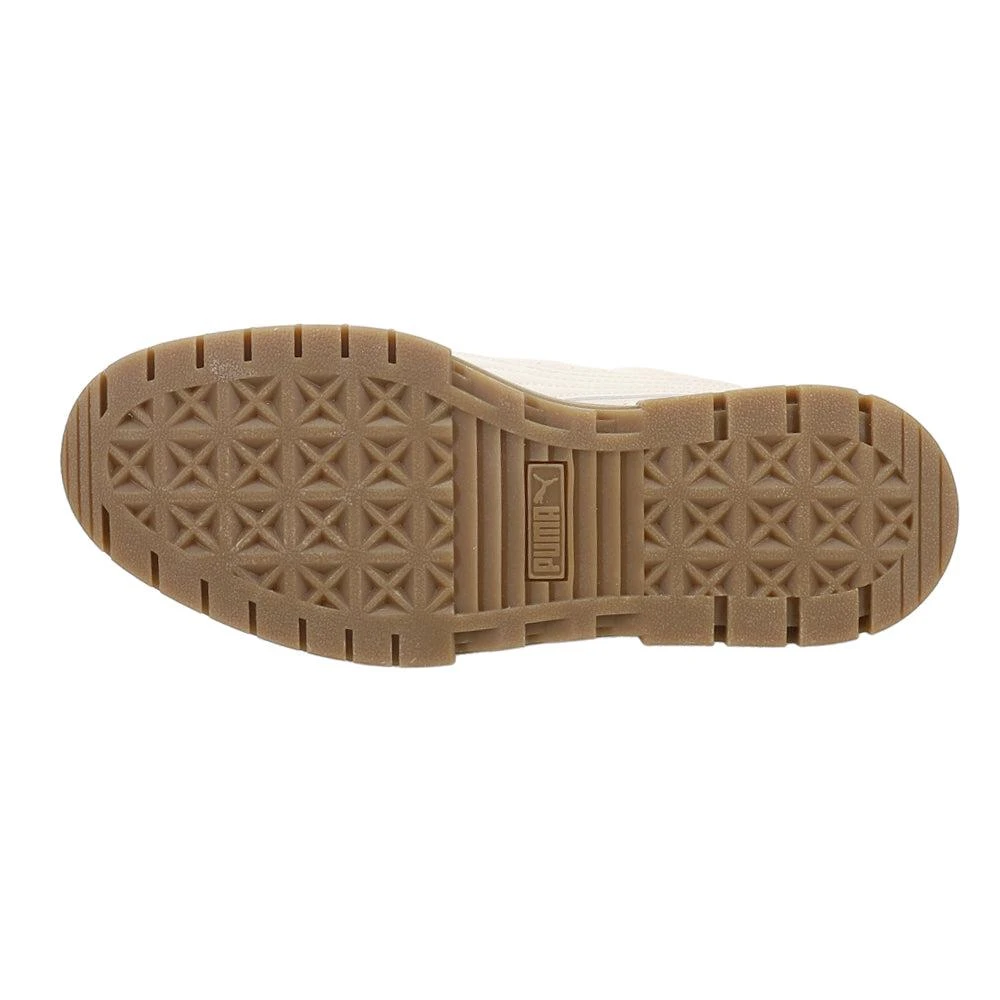 Puma Mayze Brushed Tan Lace Up Sneakers 5