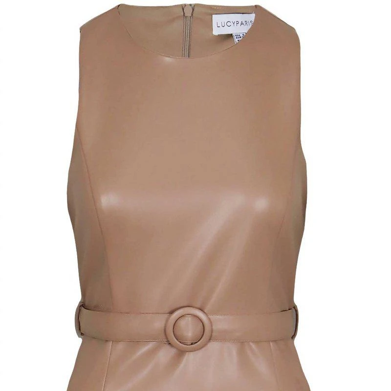 Lucy Paris Aimee Racerback Dress In Clay 1