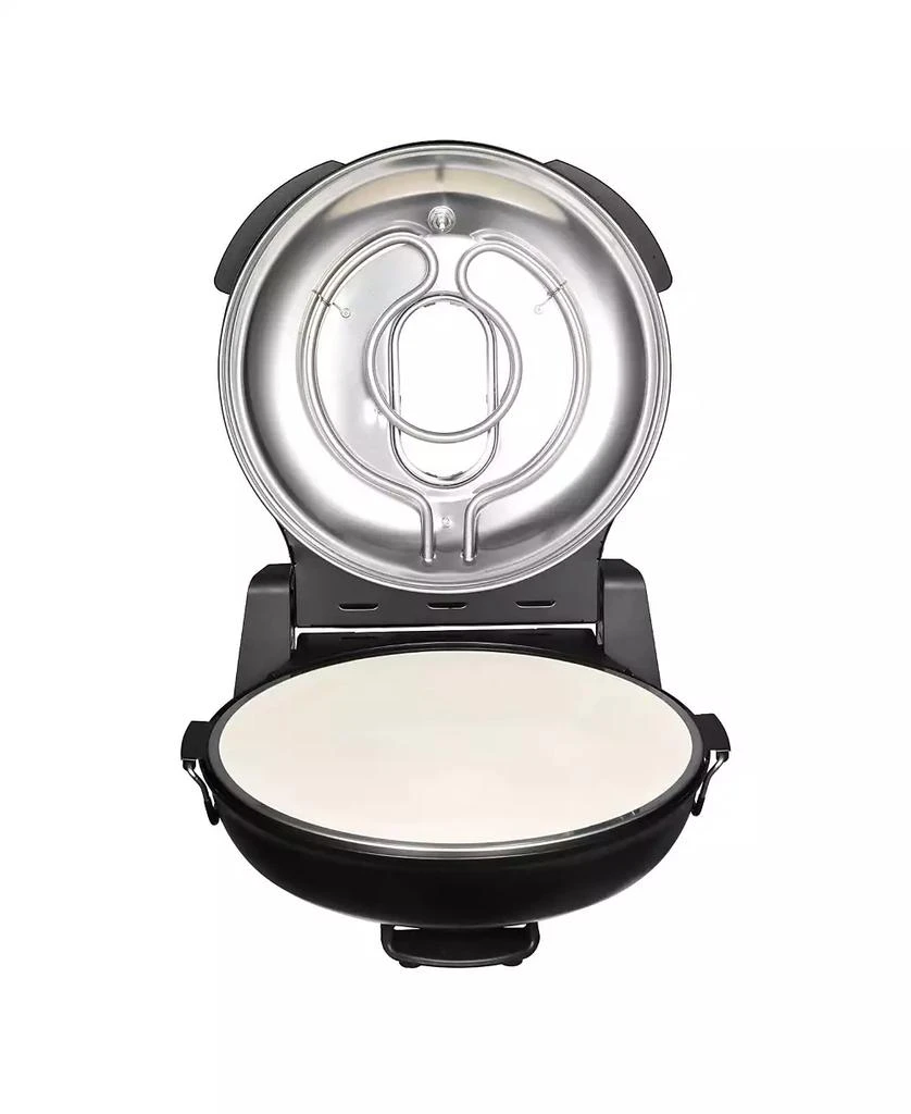 Mecale Electric Pizza Oven, 12", 1200W, Cordierite Stone, 5 Heat Modes, Viewing Window, Up to 788°F, Black 10