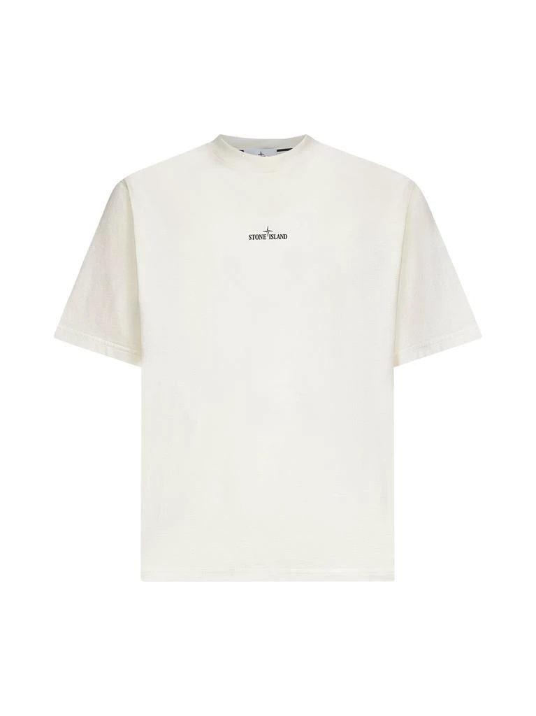 Stone Island STONE ISLAND | Ivory jersey printed T-shirt | Man | S 1