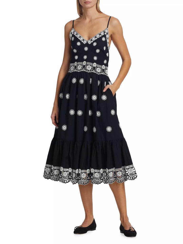 Sea Elysse Cotton Eyelet Midi-Dress