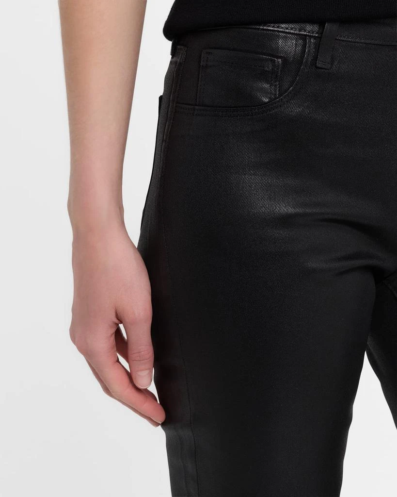 L'Agence Selma High-Rise Coated Sleek Baby Boot Jeans 5