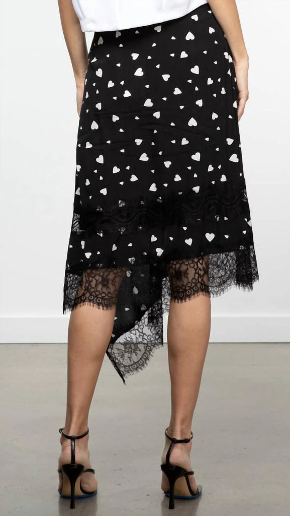 Essentiel Zanary Lace Detail Skirt In Black 3