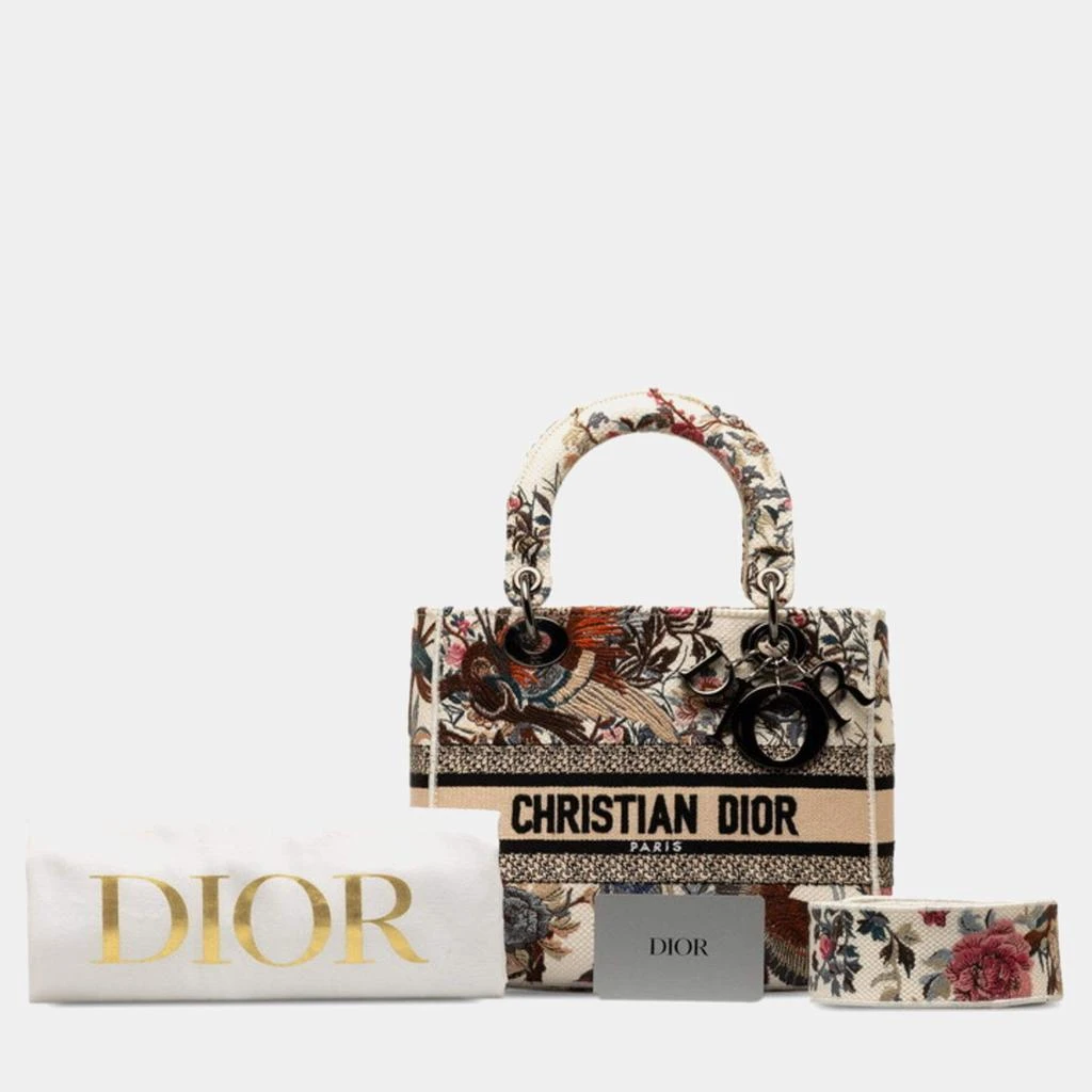 Dior Dior Beige/Brown Medium Jardin d'Hiver Lady D-Lite Bag 6