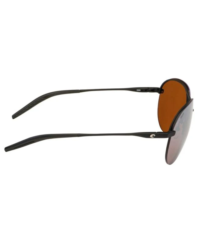 Costa Del Mar Costa Del Mar Helo Matte Black Aviator Metal Unisex Sunglasses HLO 11 OSCP 5