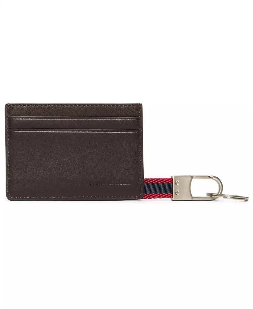 Brooks Brothers Men's Cardholder and Keychain Set 2