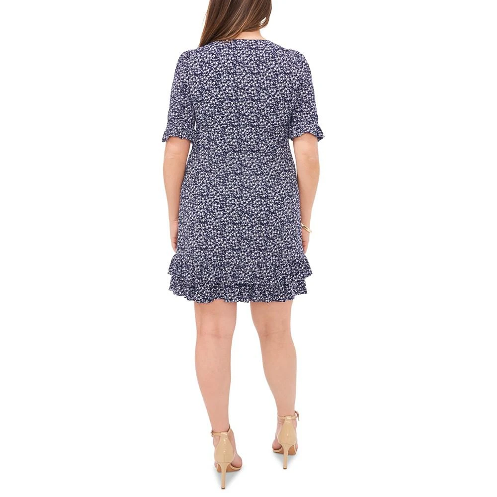MSK Petite V-Neck Ruffle-Trimmed Sheath Dress 2