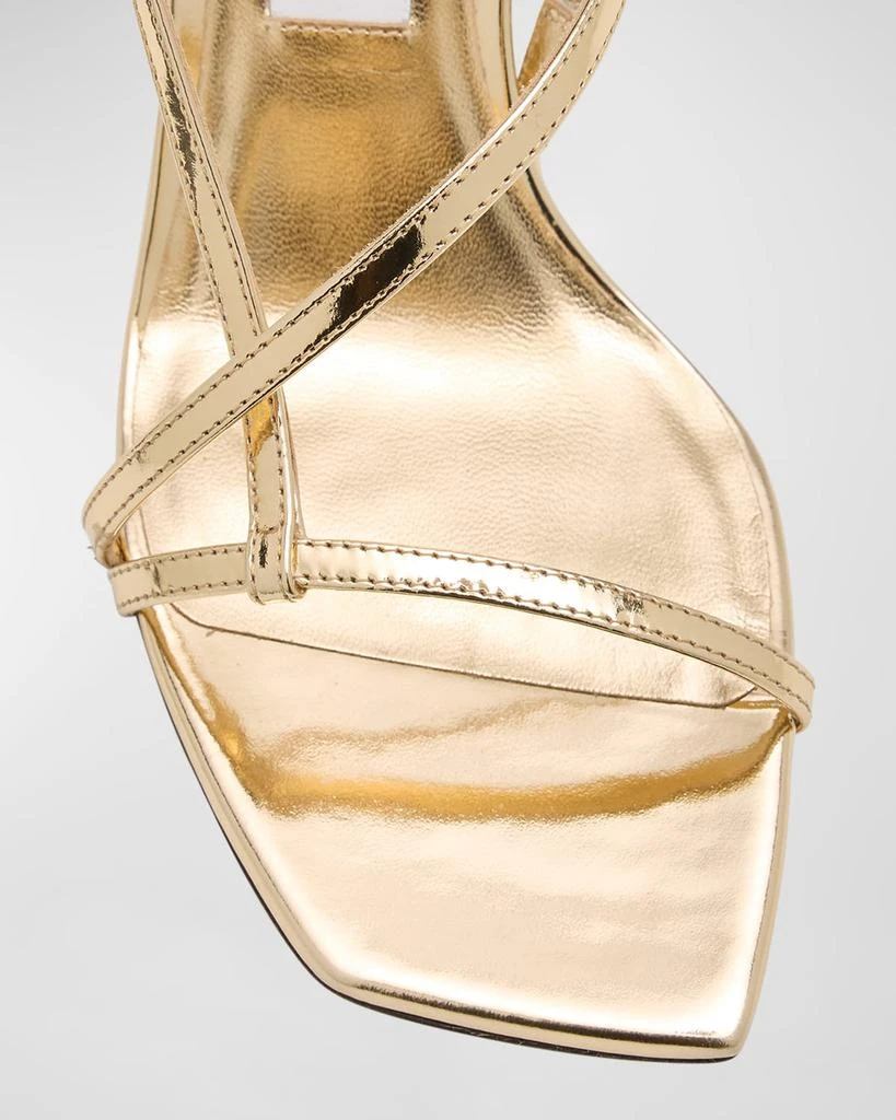 Jimmy Choo Etana Metallic Strappy Slingback Sandals 6