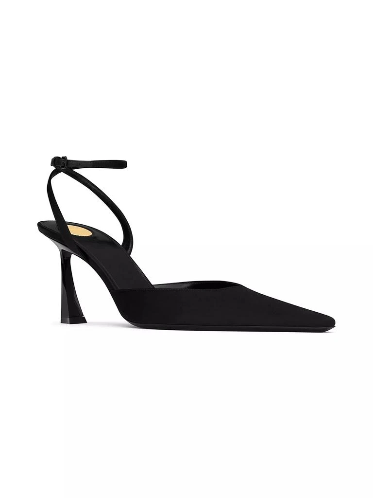 Yves Saint Laurent Aimee Slingback Pumps in Satin Crepe 2