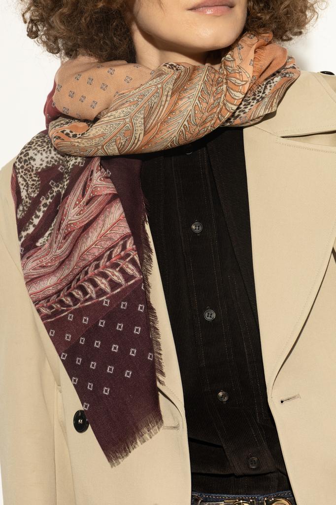 Salvatore Ferragamo Cashmere scarf with print