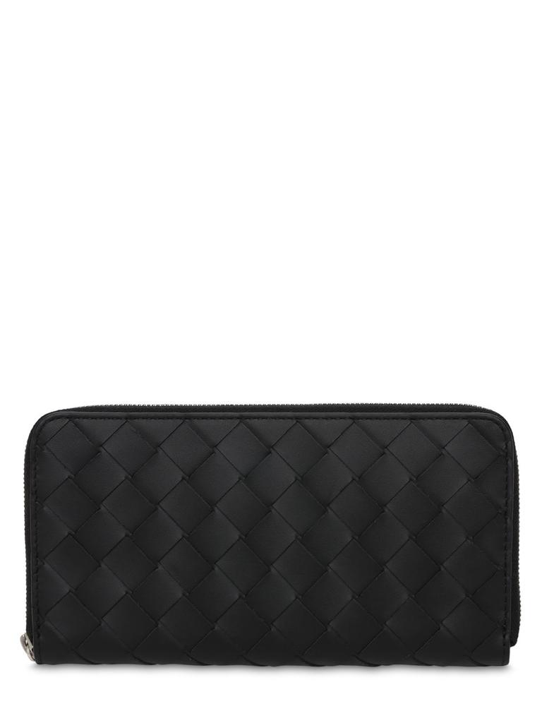 BOTTEGA VENETA Intrecciato Leather Zip Around Wallet