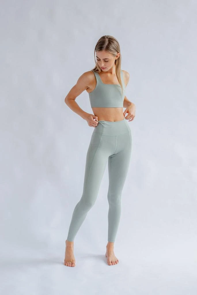 预计3周后发货 Girlfriend Collective Legging - Compressive High-Rise Legging - Agave 1