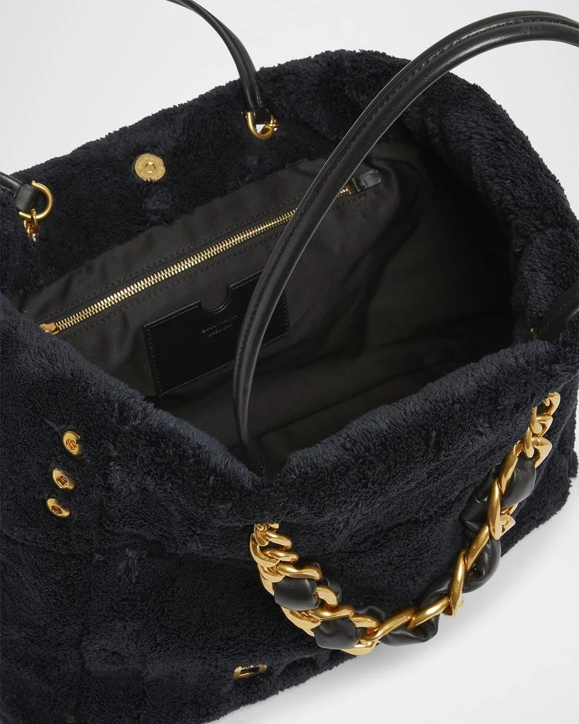 Balmain 1945 Soft Tote Bag in Terry Cloth 4