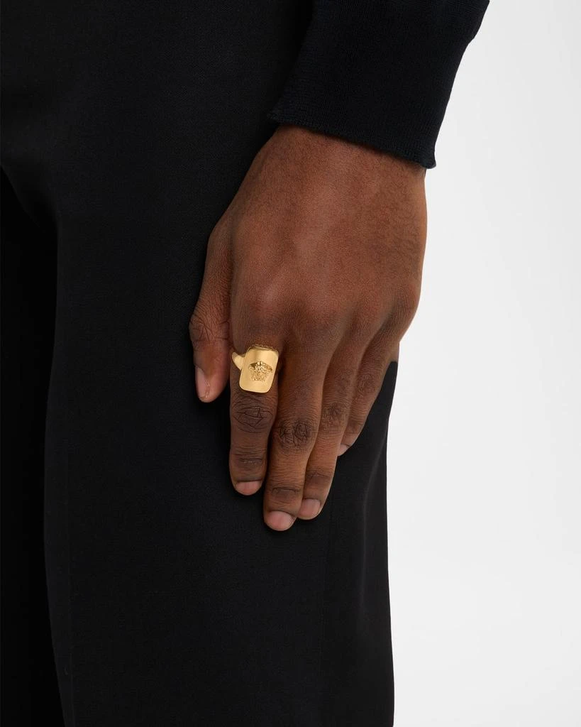 Versace Men
s Medusa Rectangular Signet Ring 2