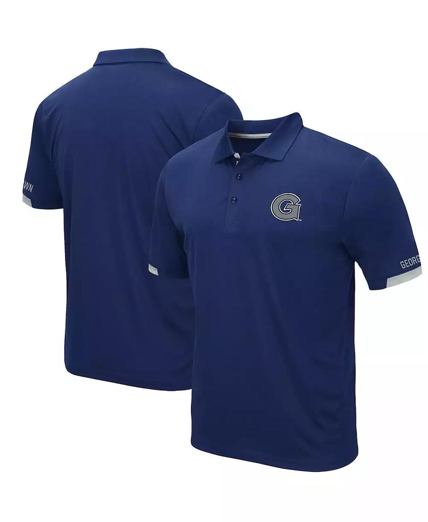 Colosseum Men's Navy Georgetown Hoyas Logo Santry Polo Shirt