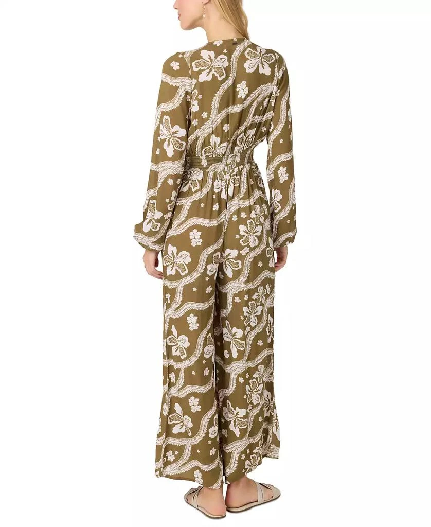 O'Neill Juniors' Zadie V-Neck Smocked-Waist Jumpsuit 6