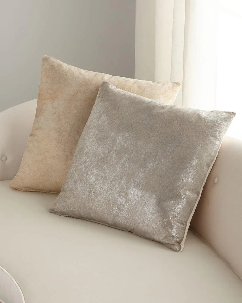 Massoud Hair Hide Pillow, 22"Sq. 1