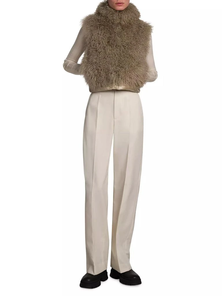 Moncler Ermione Long Haired Shearling Vest 6