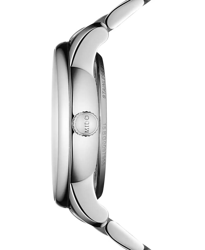 MIDO Women's Swiss Automatic Baroncelli Diamond (1/10 ct. t.w.) Stainless Steel Bracelet Watch 33mm