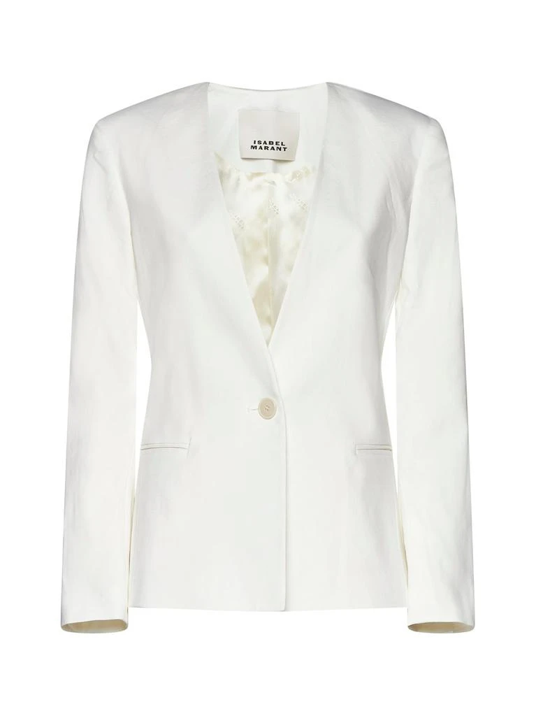 Isabel Marant Isabel Marant Single Breasted Collarless Blazer 1