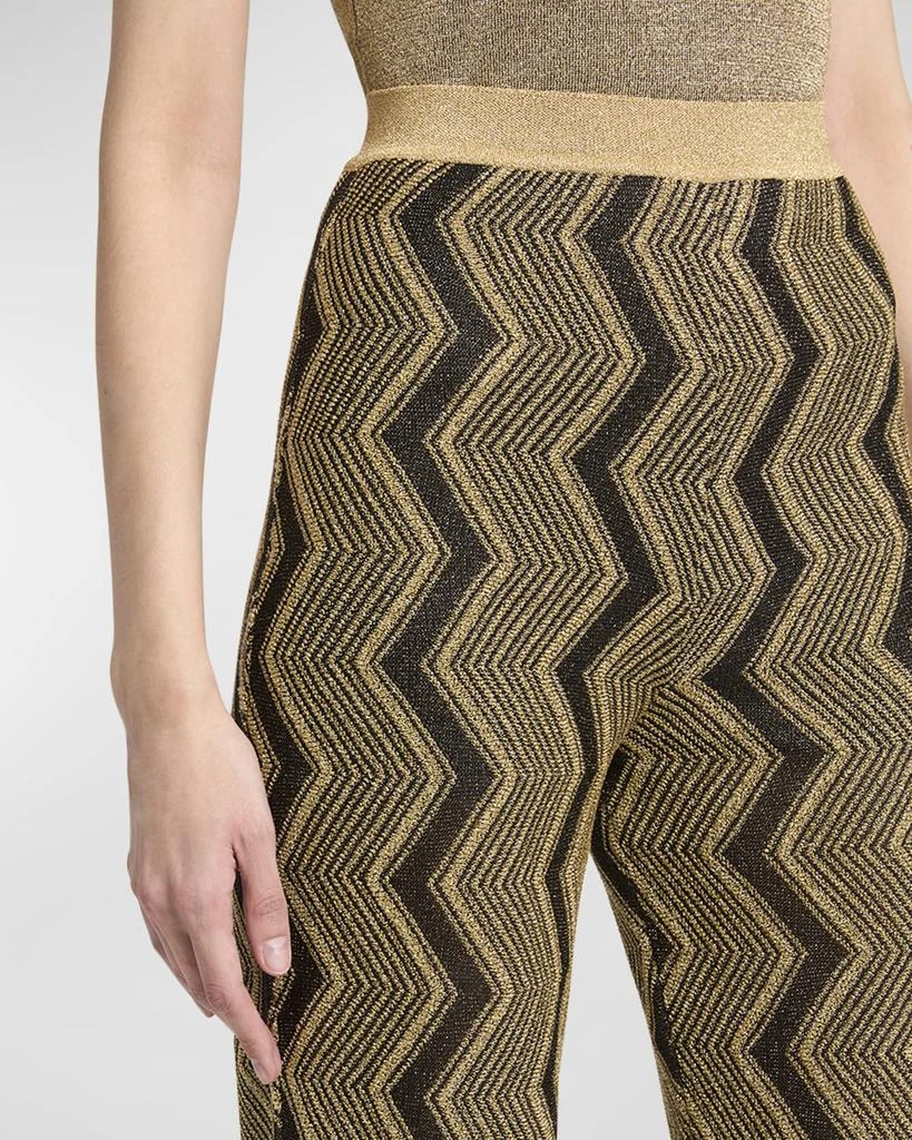 Missoni Metallic Chevron Flared Trousers 5