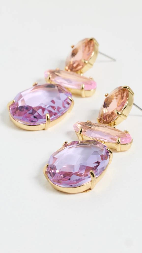 Kenneth Jay Lane Tri-Shape Drop Post Earrings 3