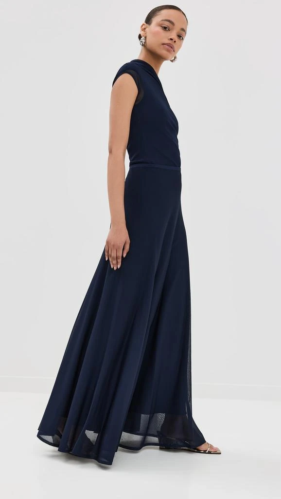 Brandon Maxwell The Lucy Sheer Knit Full Maxi Skirt 3