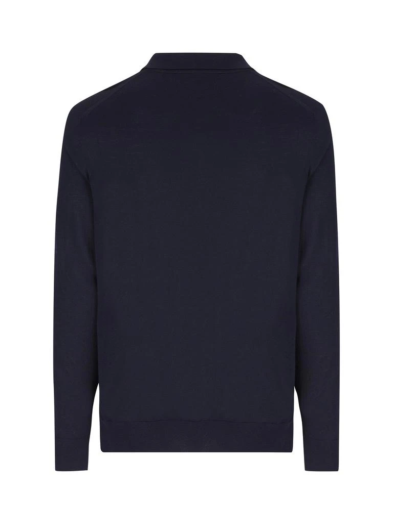 Loro Piana Loro Piana Long-Sleeved Knitted Polo Shirt 2