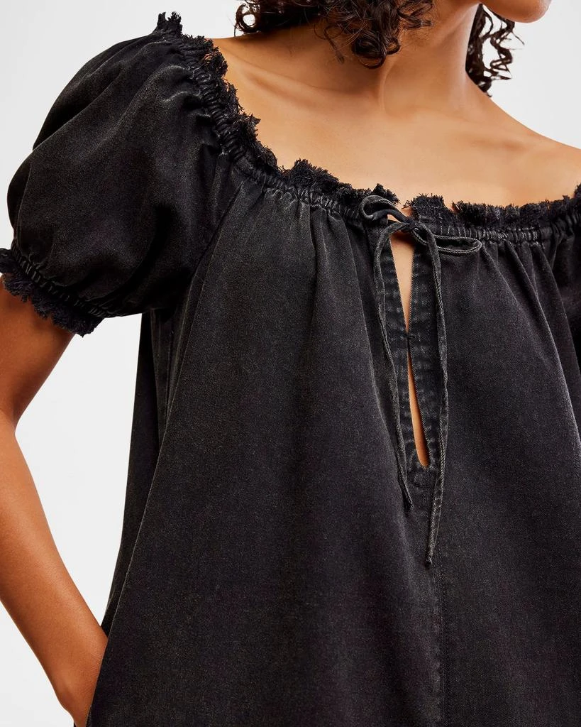 Free People We The Free Daisy Denim Babydoll Romper 5