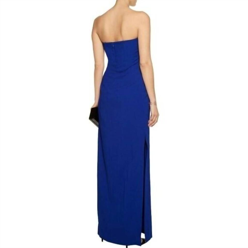 ADAM LIPPES Adam Lippes - Column Strapless Side Slits Gown