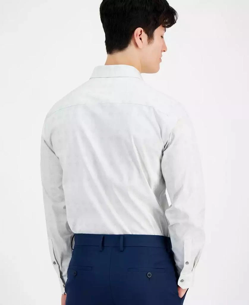 Alfani Men's Slim-Fit Geo-Lines Dress Shirt, Created for Macy's 2