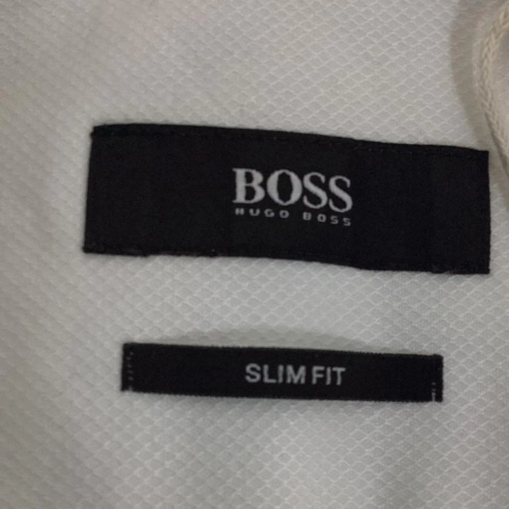 Hugo Boss Boss  Slim Fit Shirt in White Cotton 4